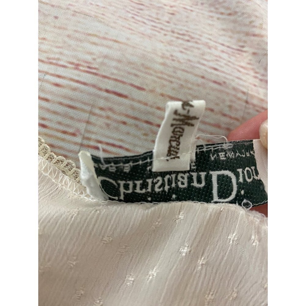 Vintage Christian Dior X Neiman Marcus Lace Trim Night Gown - Medium - Picture 5 of 14